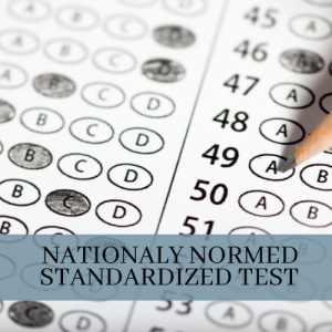 Nationally Normed Standardized Test Graphic